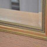 Beveled golden mirror