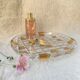Round crystal dish