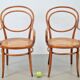 Chaises en osier en bois cintré par Jacob & Josef Kohn pour Wiener Werkstätte, Autriche, années 1890, ensemble de 2