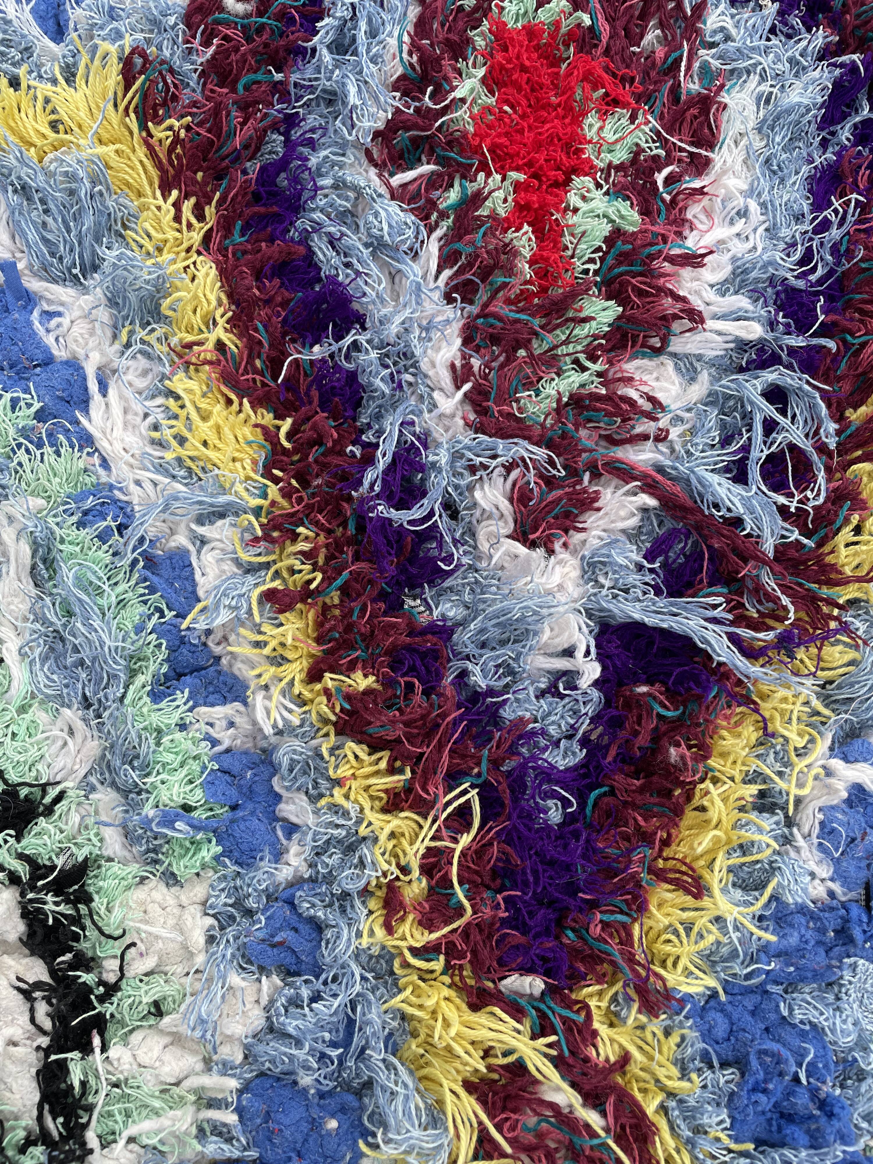 Moroccan Carpet Berbere Boucherouite