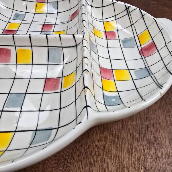 Plat compartimenté – Schramberg – décor Ollo – 1950s