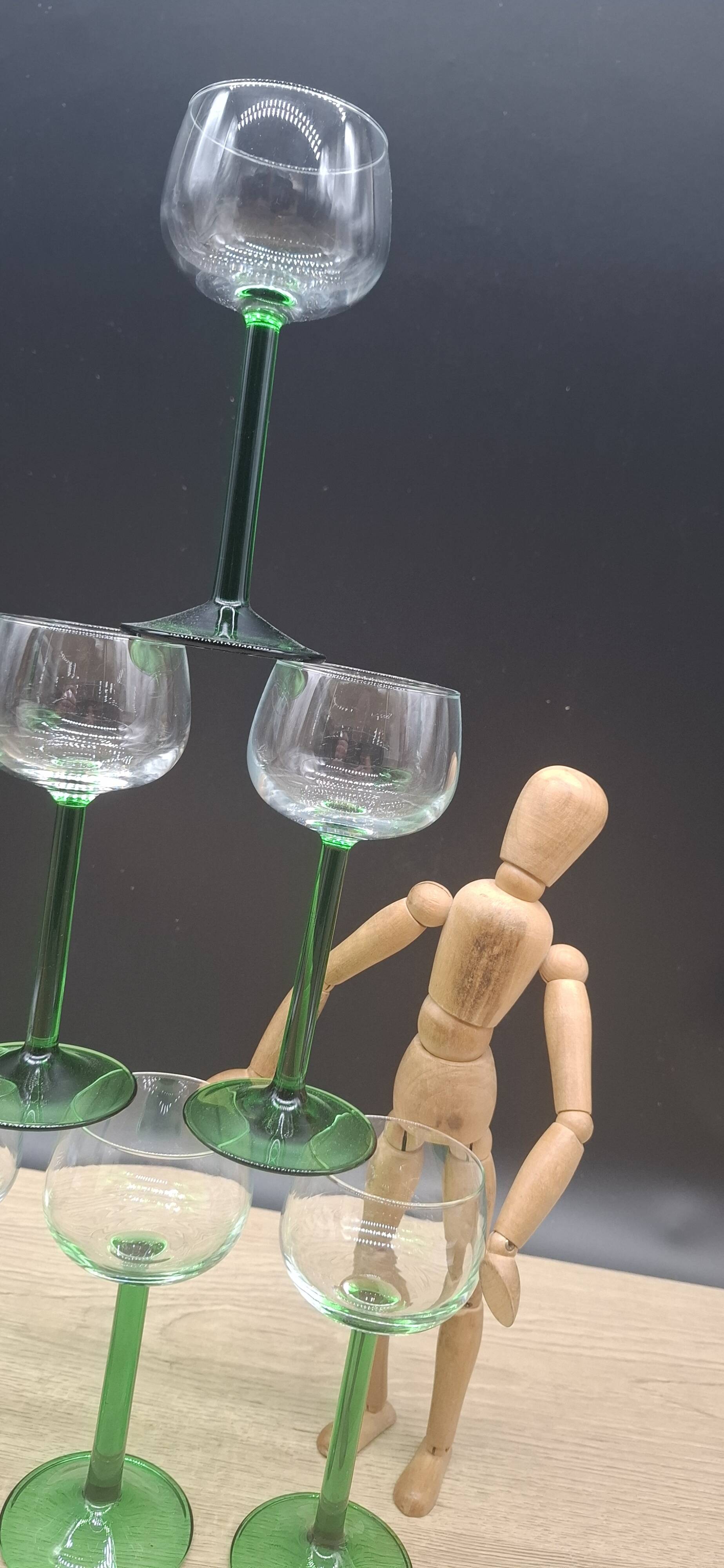 Set of 6 Alsace wine glasses