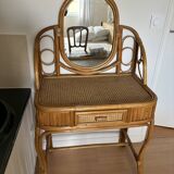 Bamboo rattan dressing table