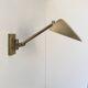 Vintage adjustable wall light, brushed brass, France, 1970