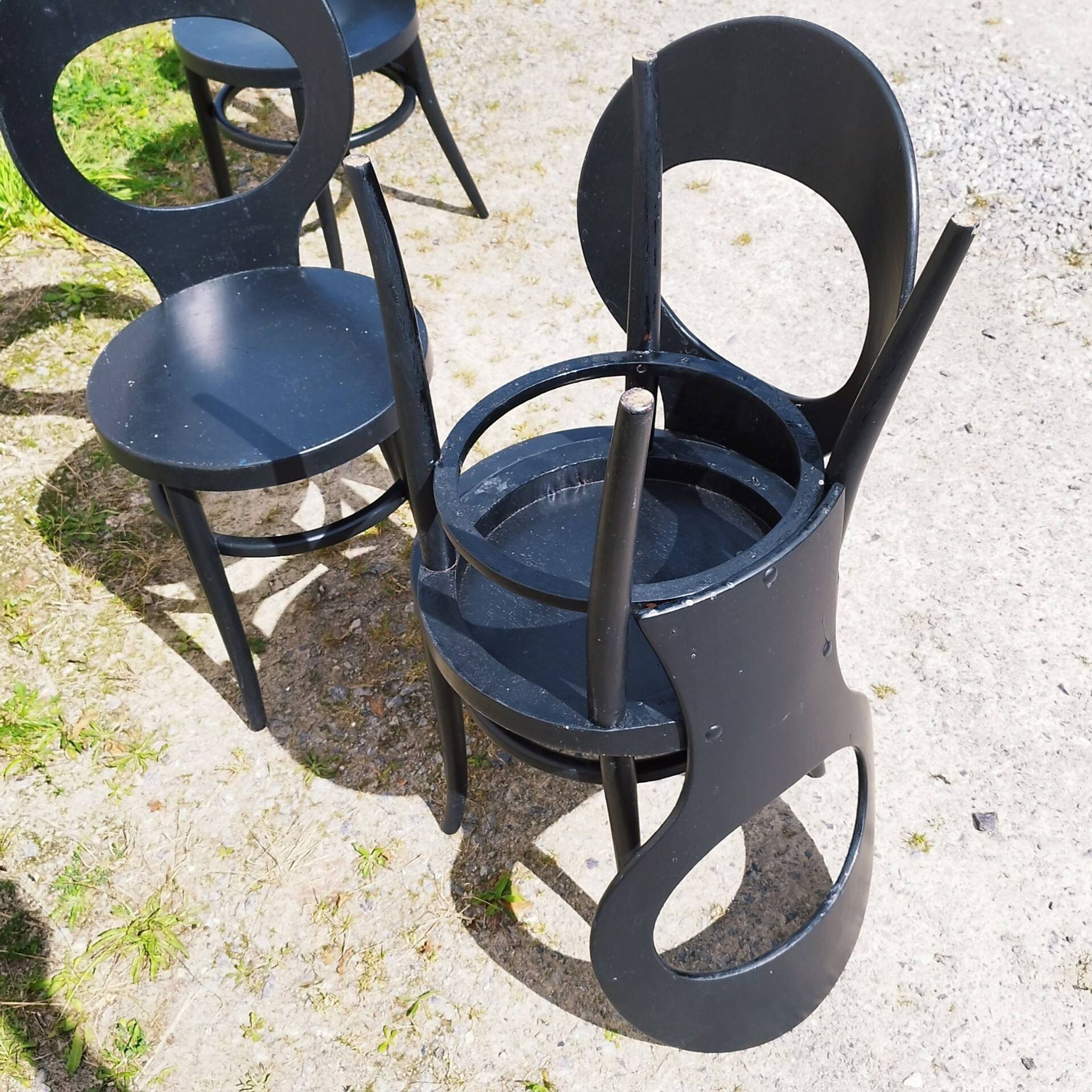 Serie de 4 chaises modèle Baumann