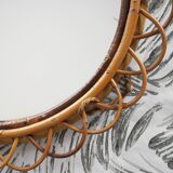 Rattan sun mirror