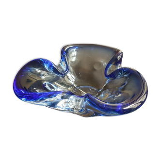Cendrier ou vide-poche en verre de Murano 1960