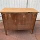 Matte black oak chest of drawers with 3 drawers