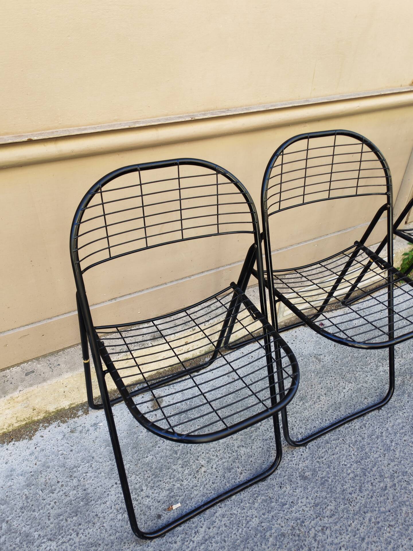 Set of 4 minimalist chairs "Åland" Niels Gammelgaard 1980