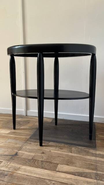 Gueridon console bois noir art déco