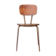 Chaise vintage en bois et métal