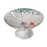 Plat sur piedouche en cristal