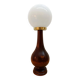 Lampe art déco bois et opaline