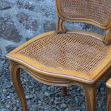 Louis XV style canned chairs molded