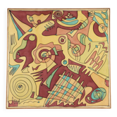 Contemporary painting signed by Maria Mesch, oil on canvas, 1998.