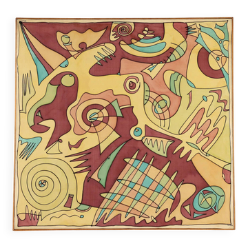 Contemporary painting signed by Maria Mesch, oil on canvas, 1998.