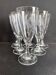 Champagne flutes in cut crystal