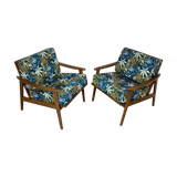 Pair of Scandinavian armchairs restored 1960