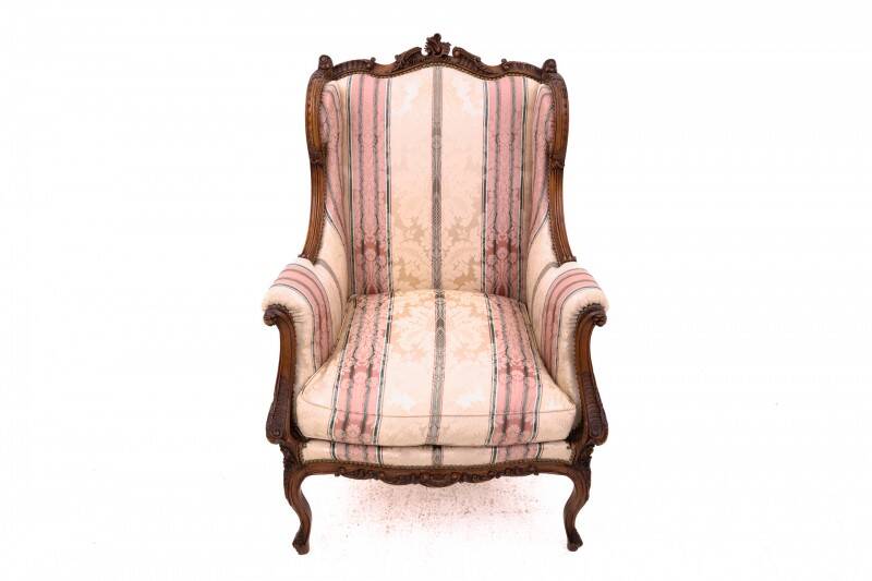 Wingback chairs, France, circa 1900