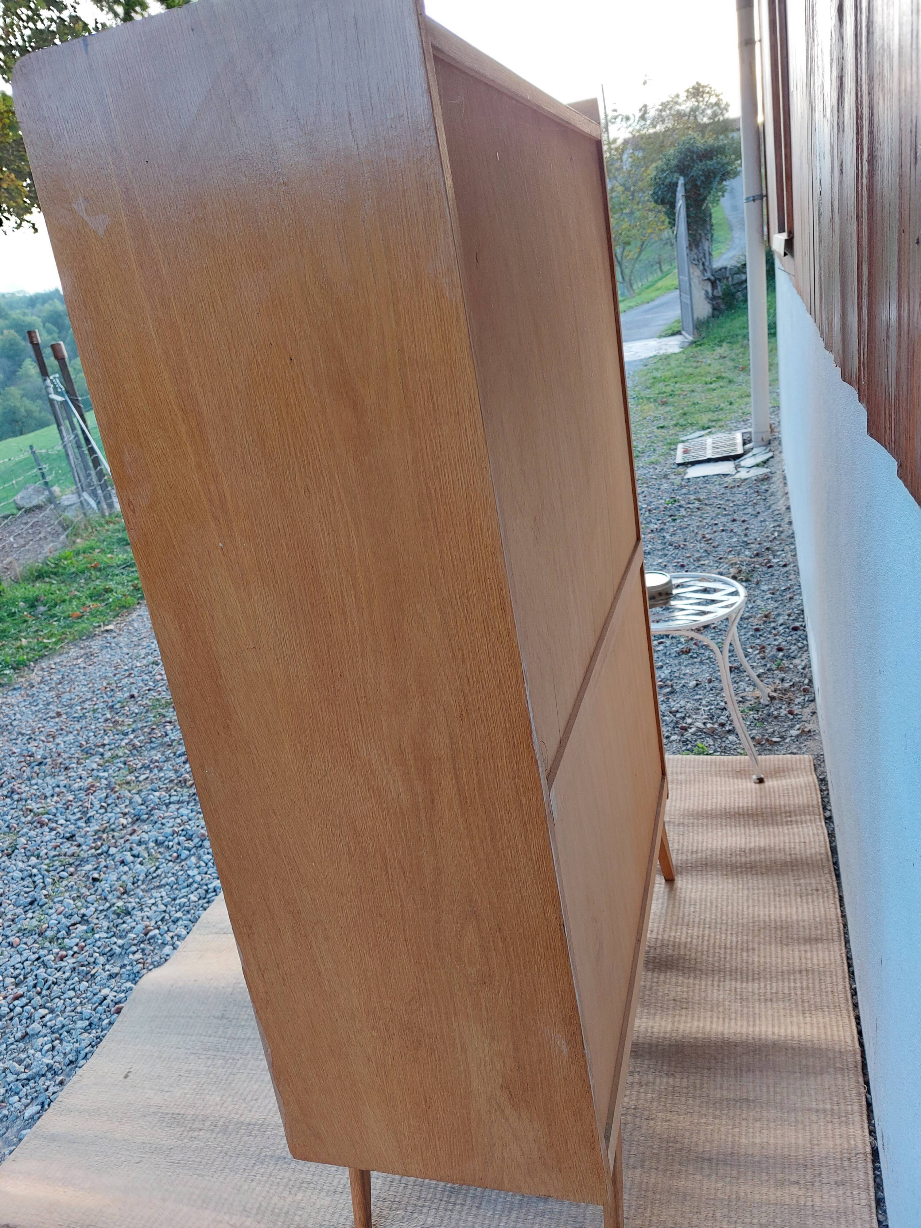 Secretary, drawers with wicker