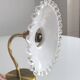 Wall lamp in gilded brass and mini opaline 1930