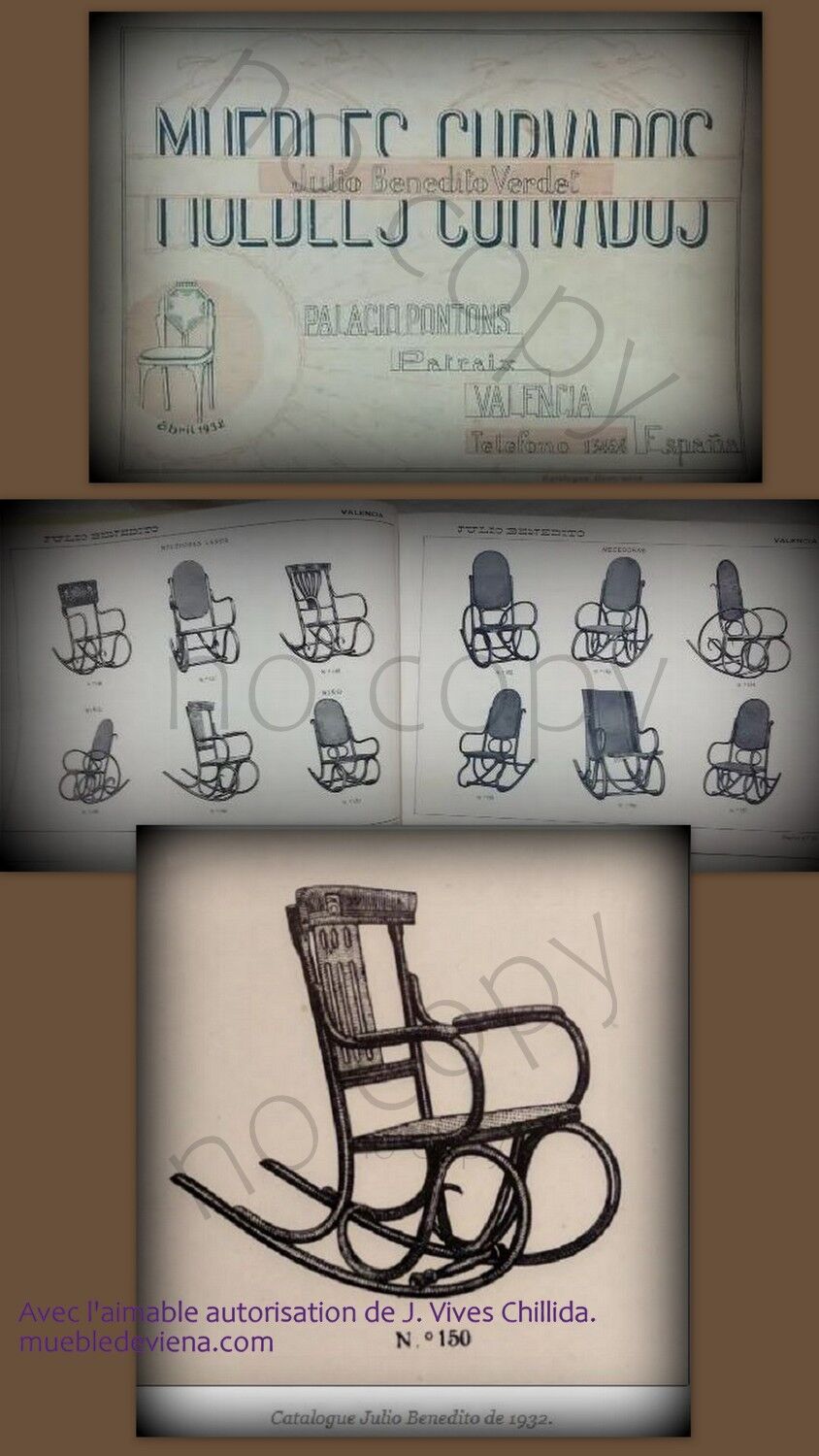 Rocking-chair art nouveau, Glasgow style Mackintosh