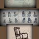 Rocking-chair art nouveau, Glasgow style Mackintosh