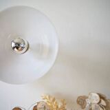 Smooth opaline wall light