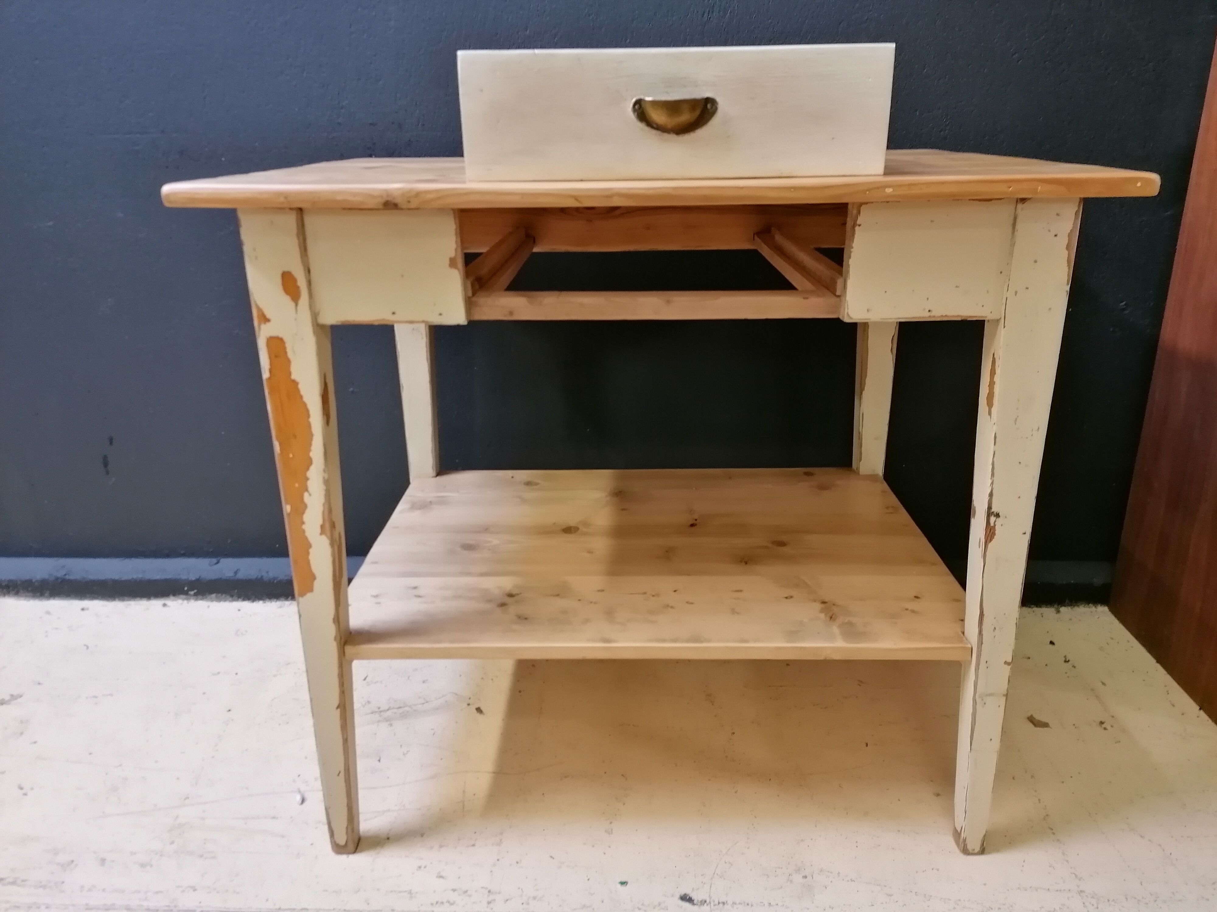 Vintage wooden desk table