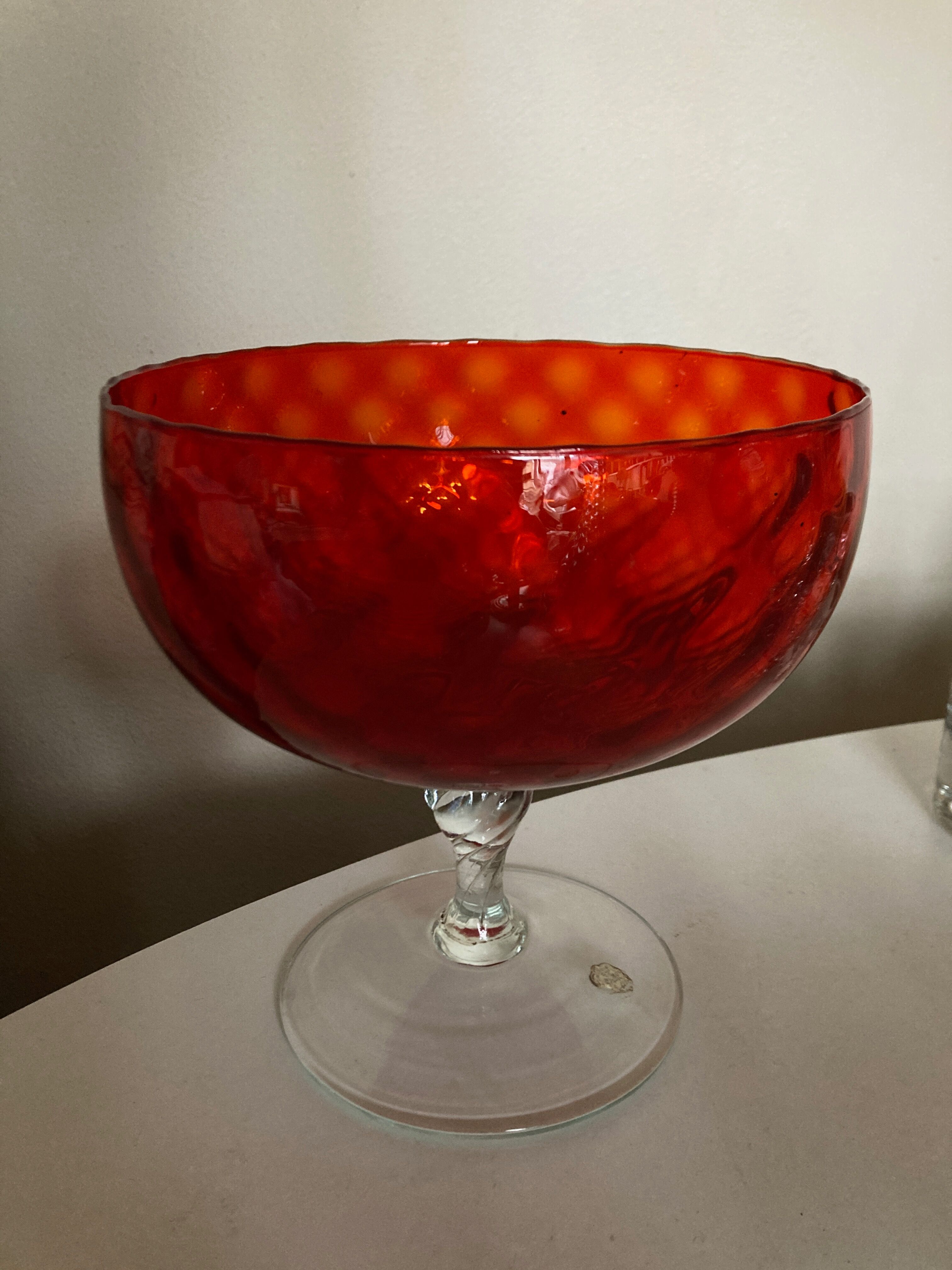 Product Popup Noel 22 Red Frost Glass Cup 1960