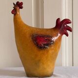 glazed plaster hen