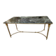 Table basse en bronze et marbre, XXe