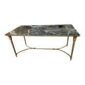 Bronze and marble coffee table, 20th century