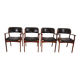 Erik Buck lot de 4 chaises de salle à manger en palissandre OD 50 pour OD Mobler