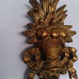 Pair of carved giltwood sconces, Italy