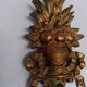 Paire d'appliques en bois doré sculpté, Italie