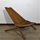 Scandinavian teak folding armchair Denmark 1960