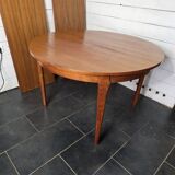 Scandinavian round teak table from the 60s