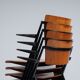 Wim Rietveld Pyramid dining chairs Ahrend de Cirkel The Netherlands 1960