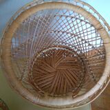 Set of 2 rattan armchairs