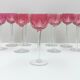 10 cut crystal wine glasses from Roemer, Cristallerie Nancy, double-stamped.