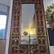 Palladio wall mirror, Italy, 1970 – Red decor and patinated gilding