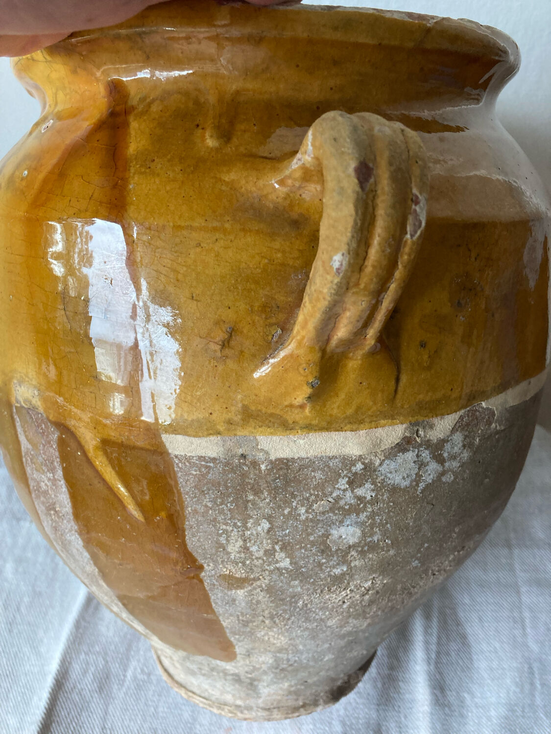 Large confit pot, salt cellar, late 19th century