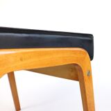 Teak stool and Skaï 60s