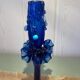 Handcrafted blown glass candle holder