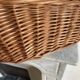 Panier osier forme bombée