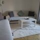Handmade white-black boujaad rug size 250cm×150cm