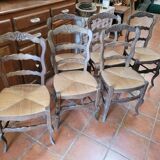 6 chairs louis xv mulch