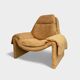 Vittorio Introini P60 lounge chair pour Saporiti Italia, 1970s
