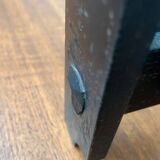 Mid-century brutalist wrought iron candlestick